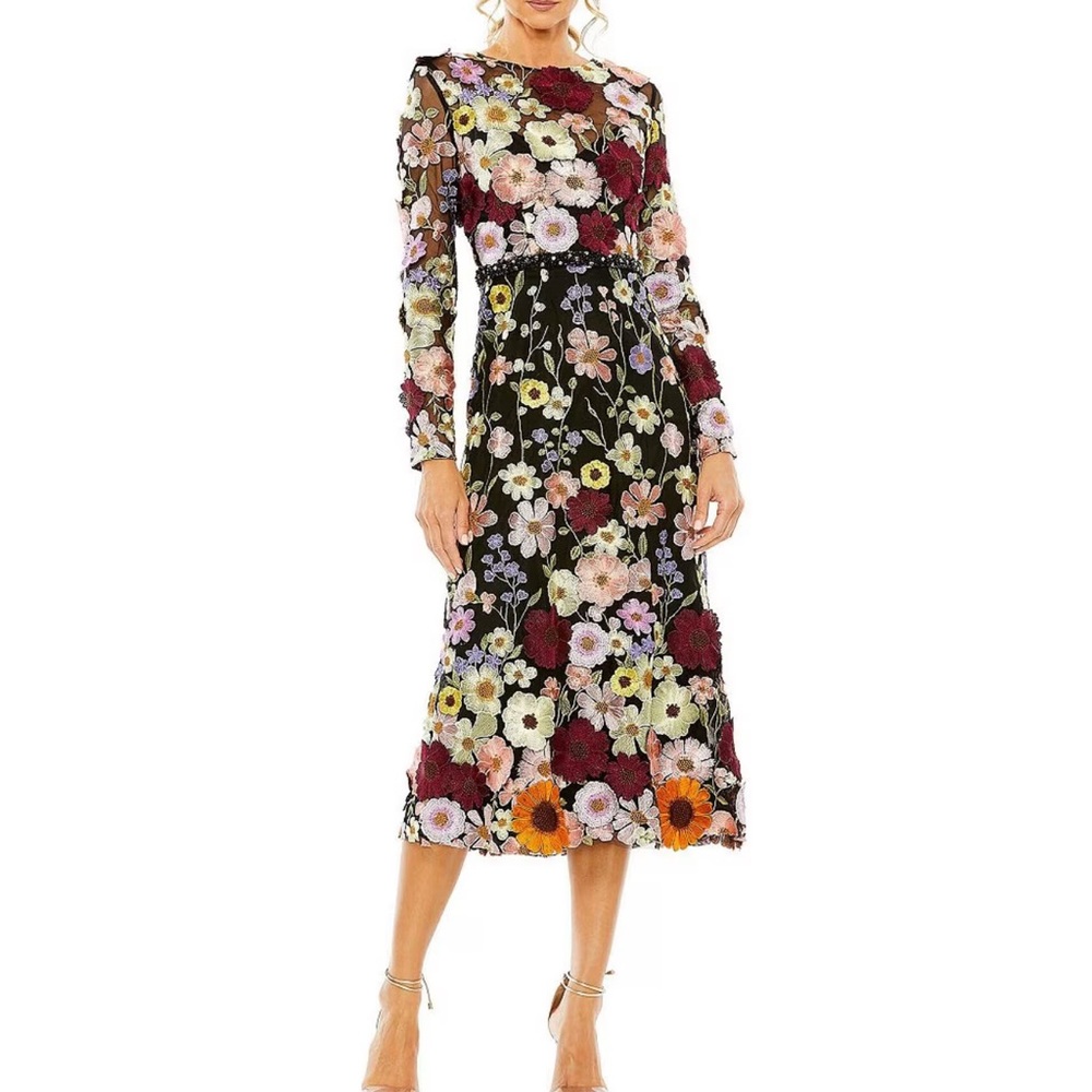 Beautiful midi mac duggal evening dress, size 8